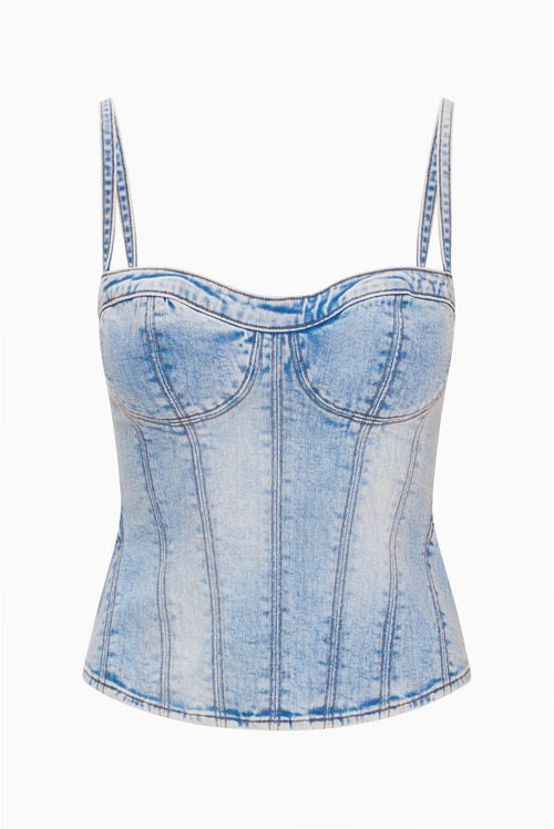 Wrangler x LoveShackFancy Denim Bustier