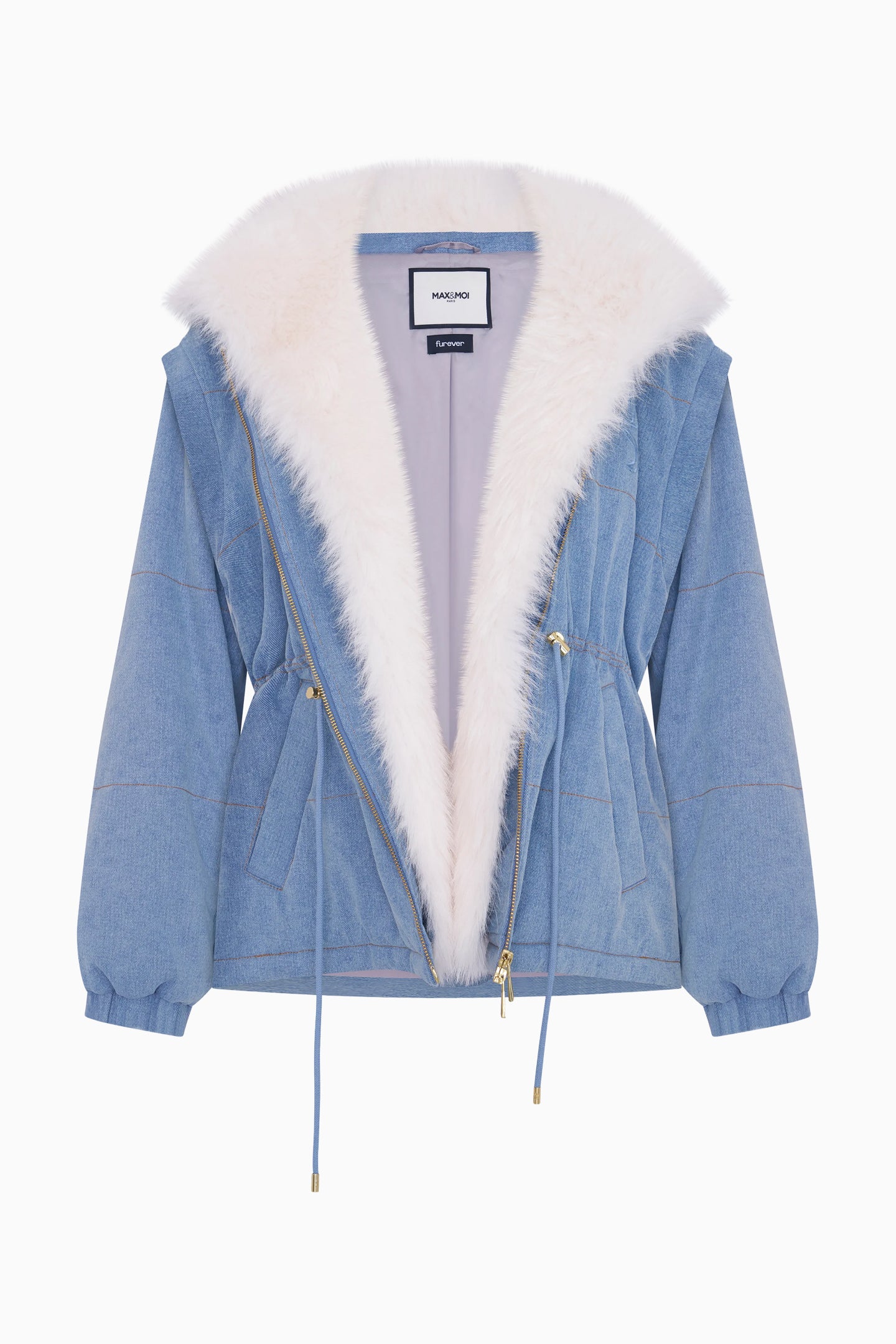 LoveShackFancy x MAX&MOI Deva Denim Convertible Jacket