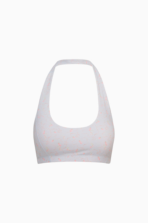 Dierdra Blue Floral Active Bra