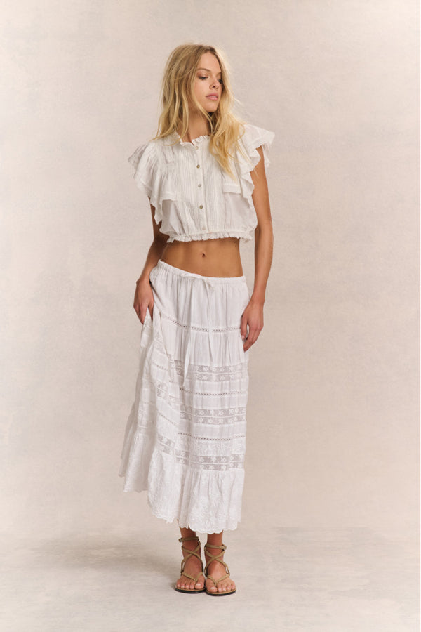 Donna Midi Skirt Brick