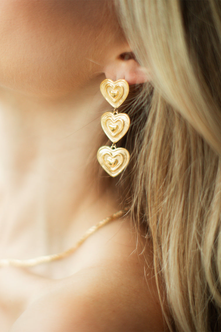 Heartbeat Earrings by Evie Jewelry
