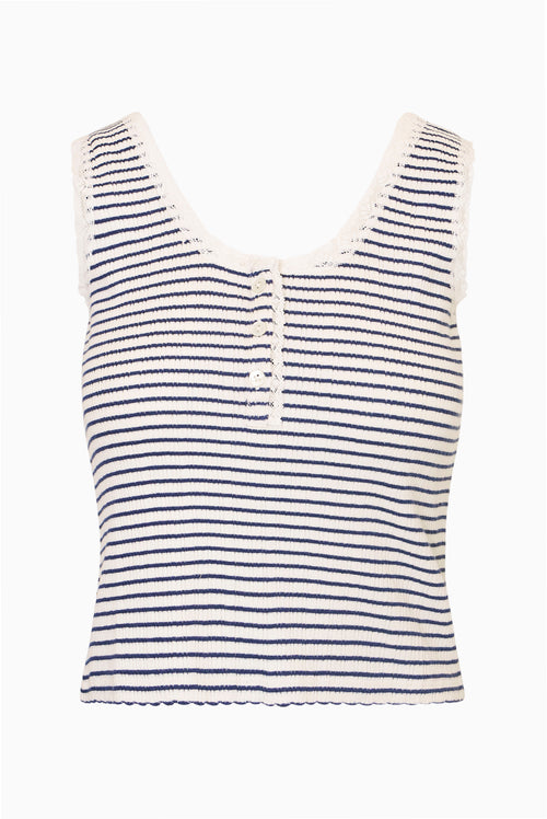 Elenabell Cotton Lace-Trimmed Tank