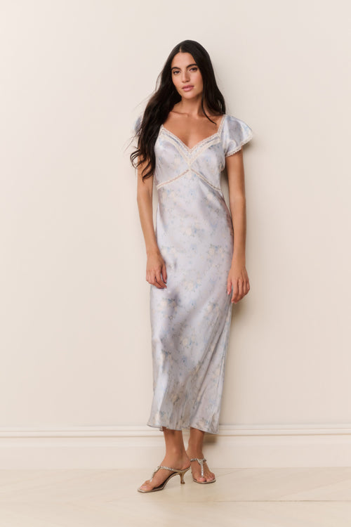 Eline Silk Floral Maxi Dress