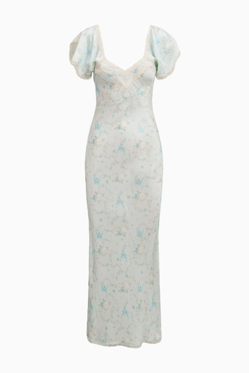 Eline Silk Floral Maxi Dress