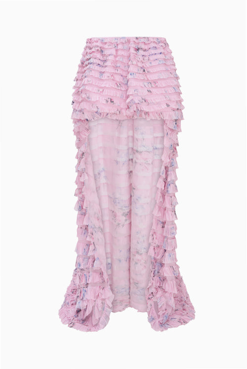Emarina High-Low Ruffle Skirt