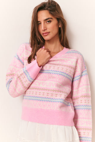 Emberly Wool Fair Isle Pullover