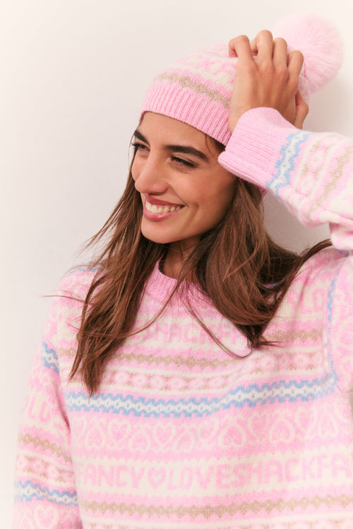 Sanibel Wool Fair Isle Beanie