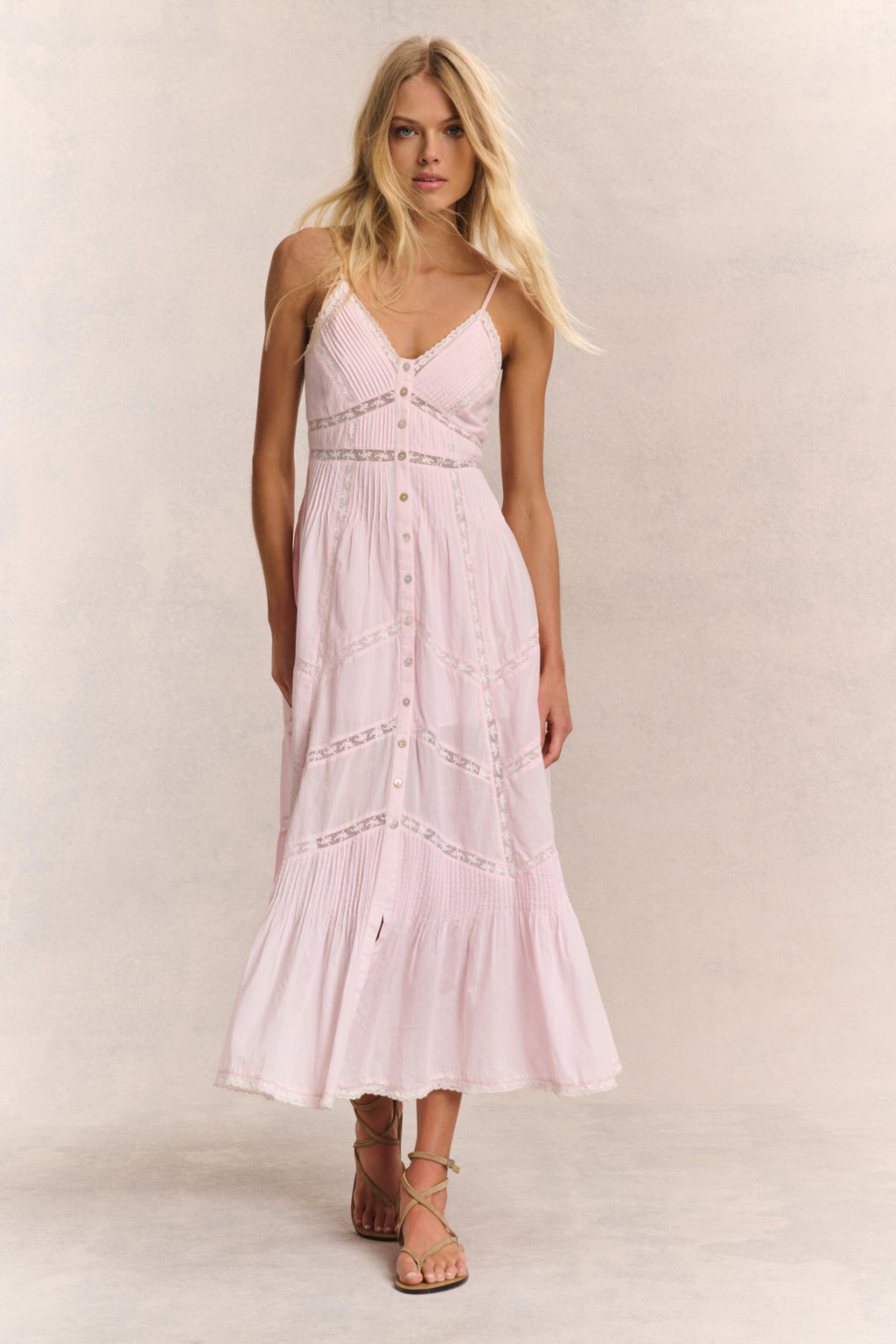 Esilda Heritage Cotton Midi Dress True White / 6
