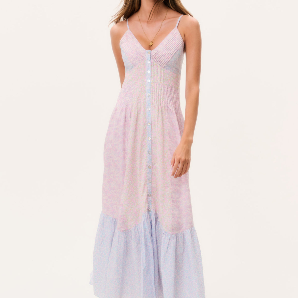 Made With Liberty Fabrics Esilda Maxi Dress Candy GARDEN / 00