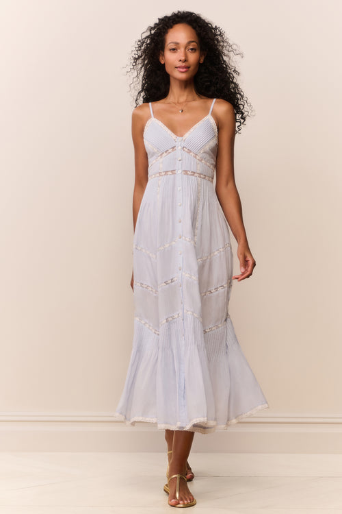 Esilda Heritage Cotton Midi Dress