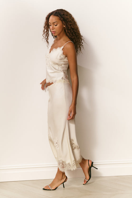 Evony Satin Crepe Top