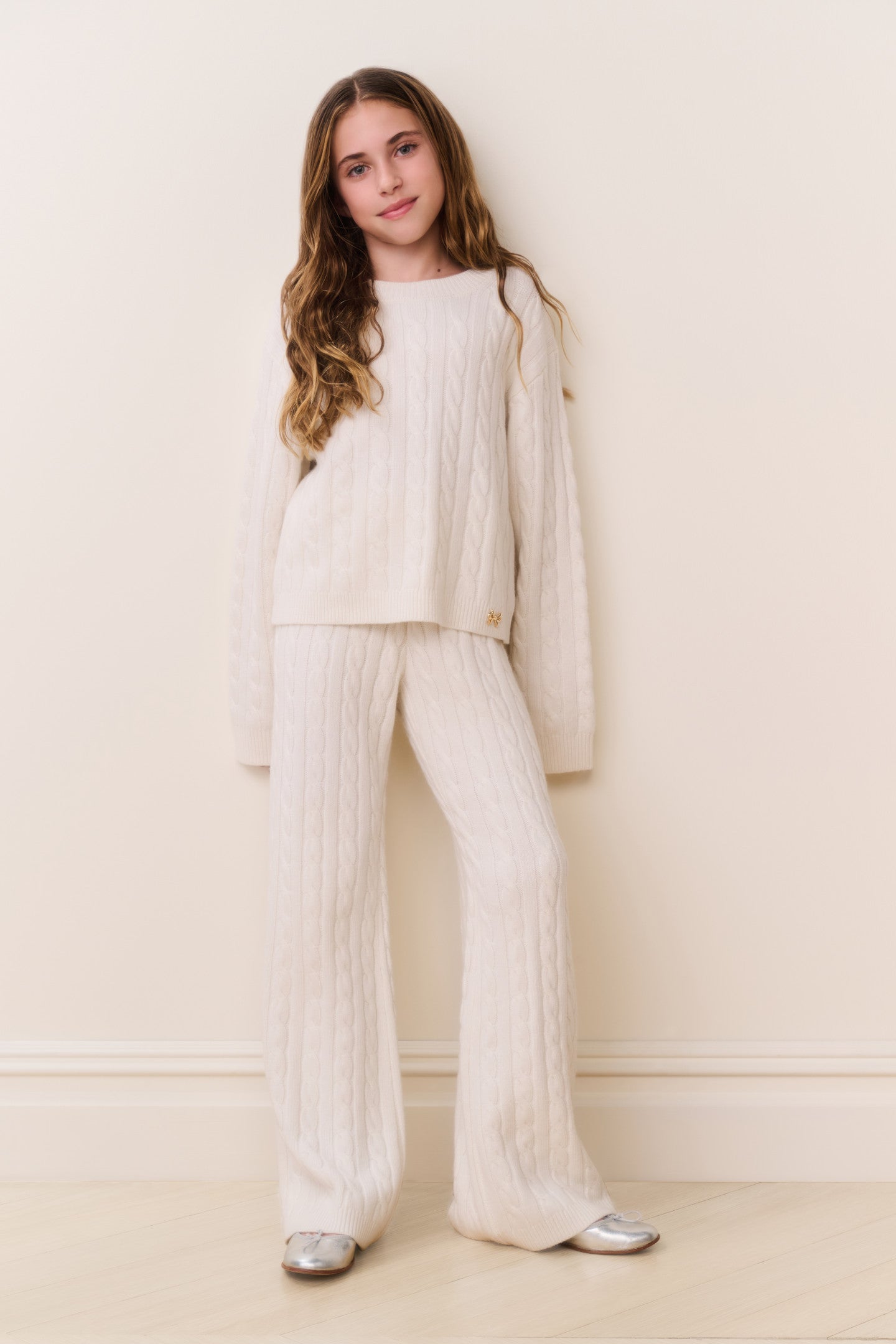 【THE TOÉ】LA ROCHELLE KNIT PANTS ivory THE TOÉ】LA ROCHELLE KNIT PANTS ivory