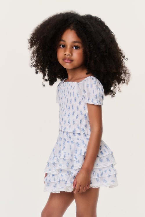 Little Girls Indigo Cloud Billie Skirt