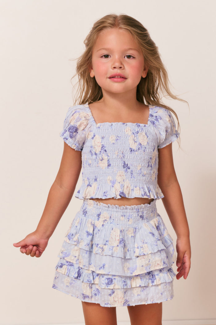 Girls Fabielle Heirloom Print Top