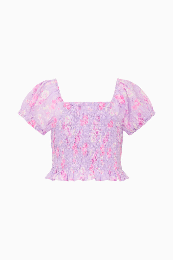 Girls Fabielle Heirloom Print Top