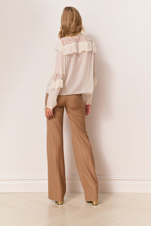 Farah Chiffon Lace Blouse