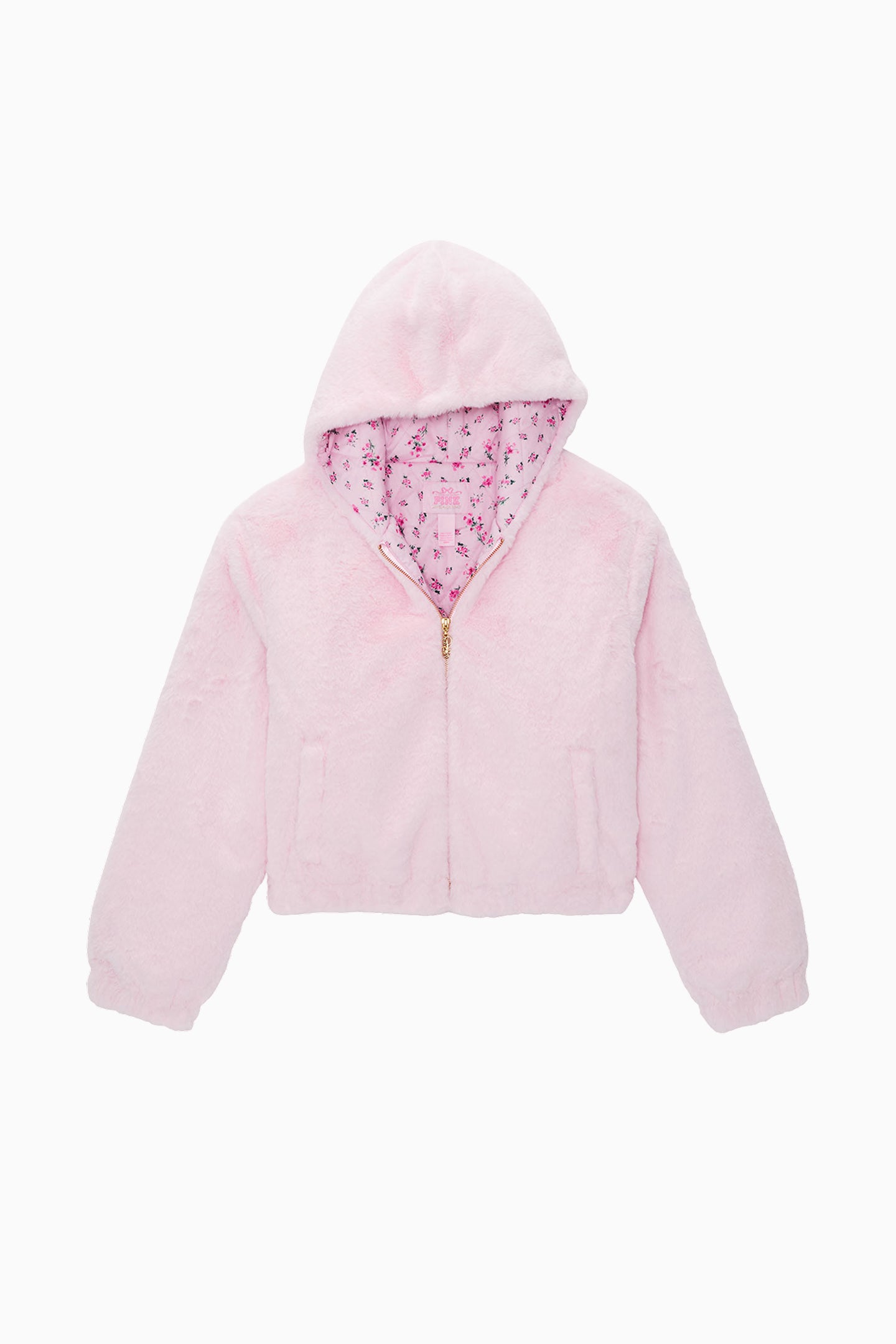 PINK x LoveShackFancy Faux Fur Bomber