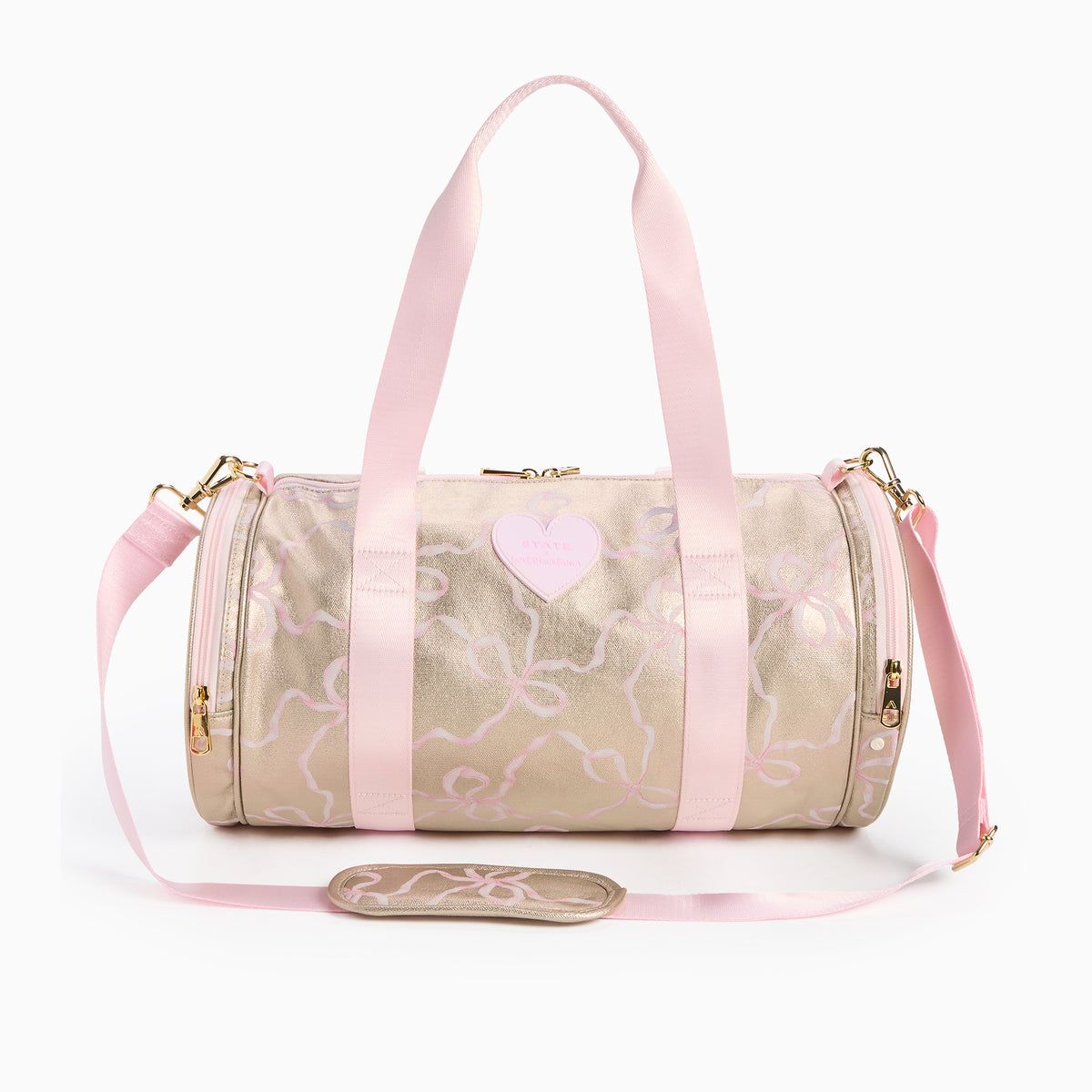 STATE x LoveShackFancy Gold Felix Duffle