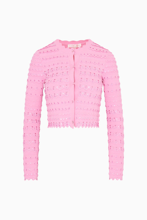 Ferris Sequin Scallop Cardigan