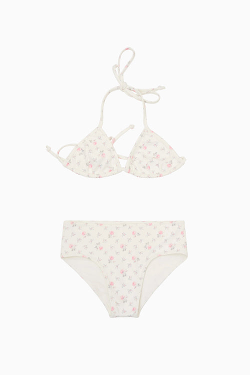 Floral bikini set on a white background