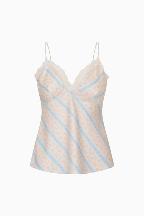 Fox Floral Stripe Top