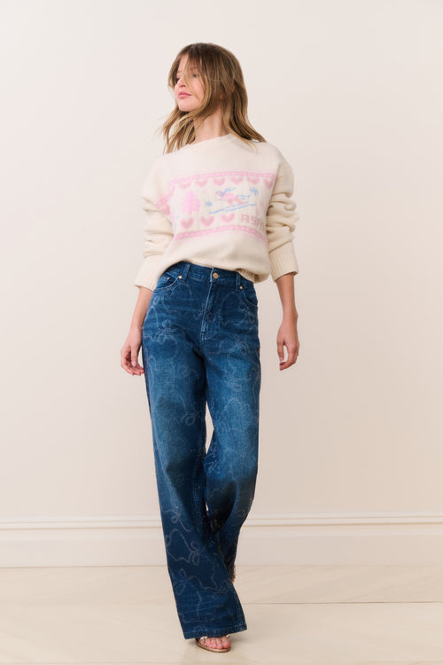 Francie Wool Jacquard Pullover