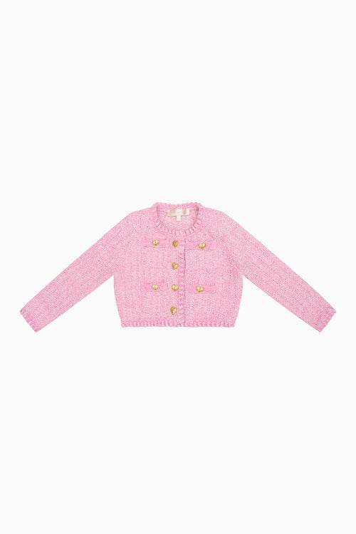 Girls Freydis Cotton Knit Cardigan