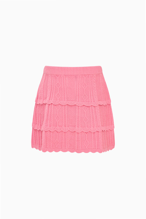 Little Girls Stretch Pointelle Gemira Skirt