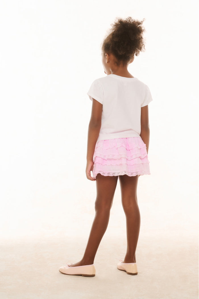 Girls Billie Heirloom Print Skirt - STRAWBERRY MACAROON main image 0