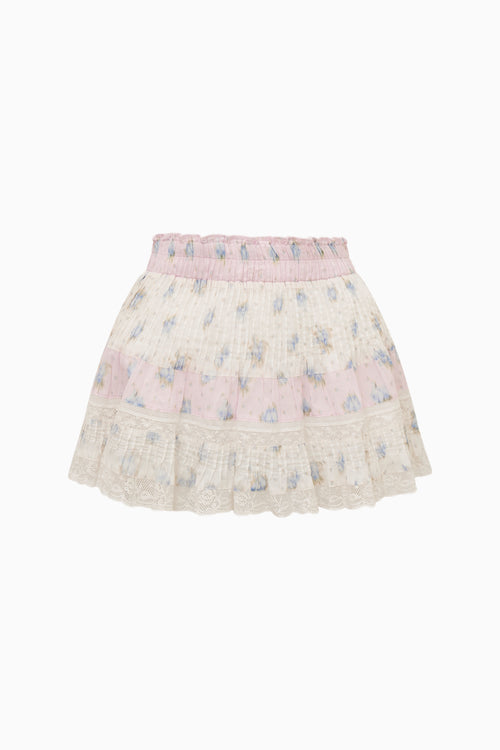 Gloriana Cotton Mixed Print Mini Skirt
