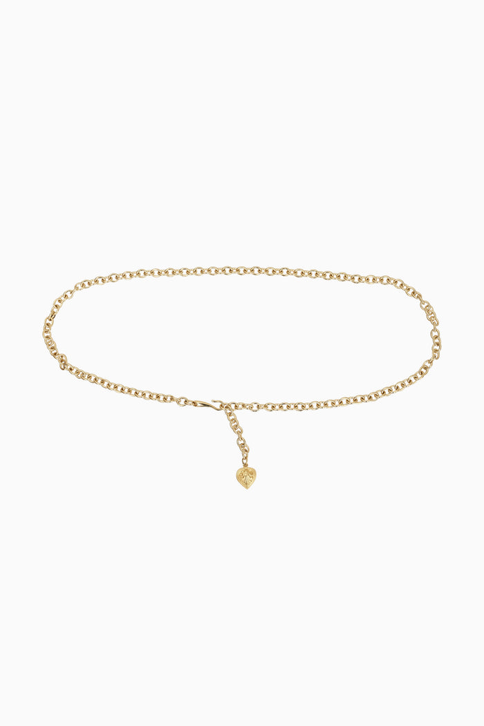 Streets Ahead Gold Chain Heart Belt