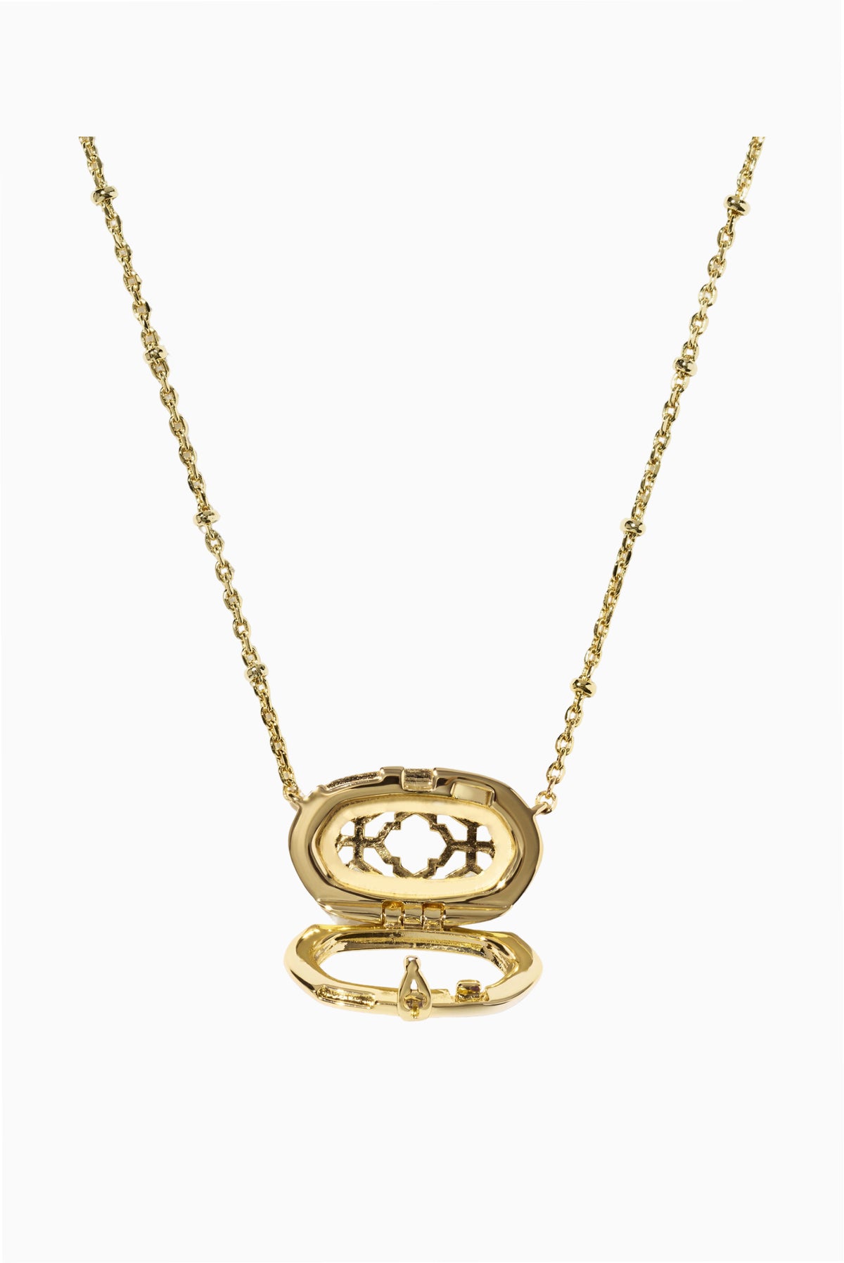 Kendra Scott x LoveShackFancy Elisa Color Bar Locket Necklace Gif
