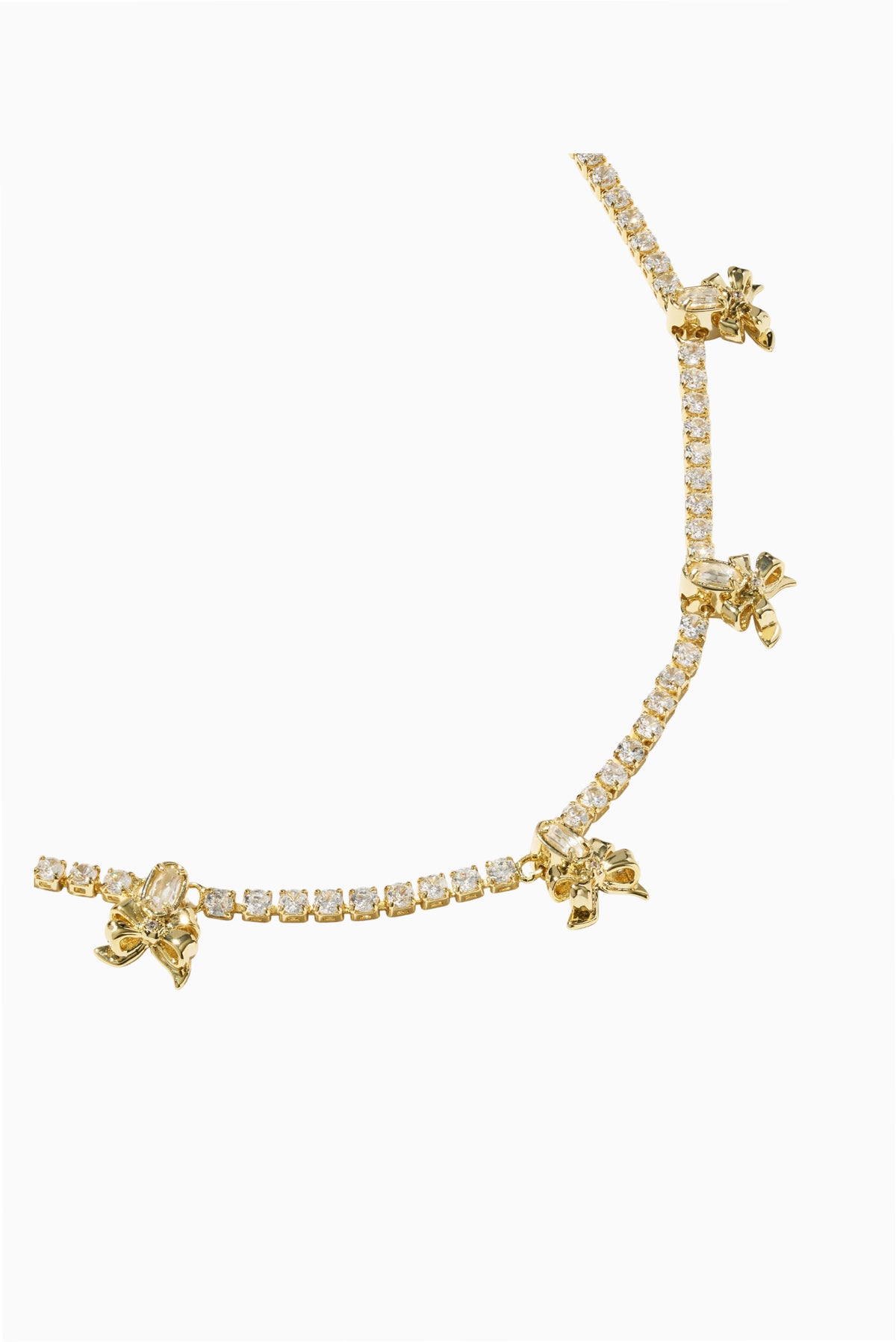 Kendra Scott x LoveShackFancy Crystal Bow Tennis Necklace