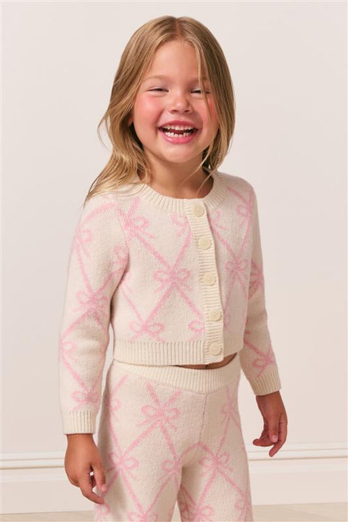 Girls Hani Knit Bow Cardigan