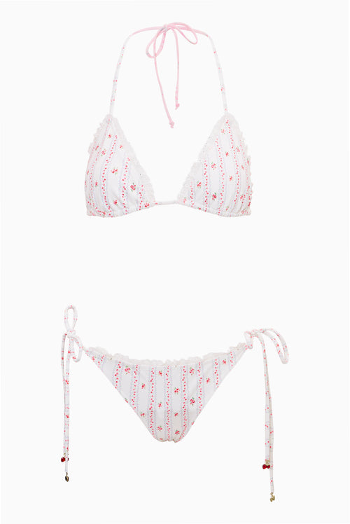Harbor Cherry Stripe Bikini