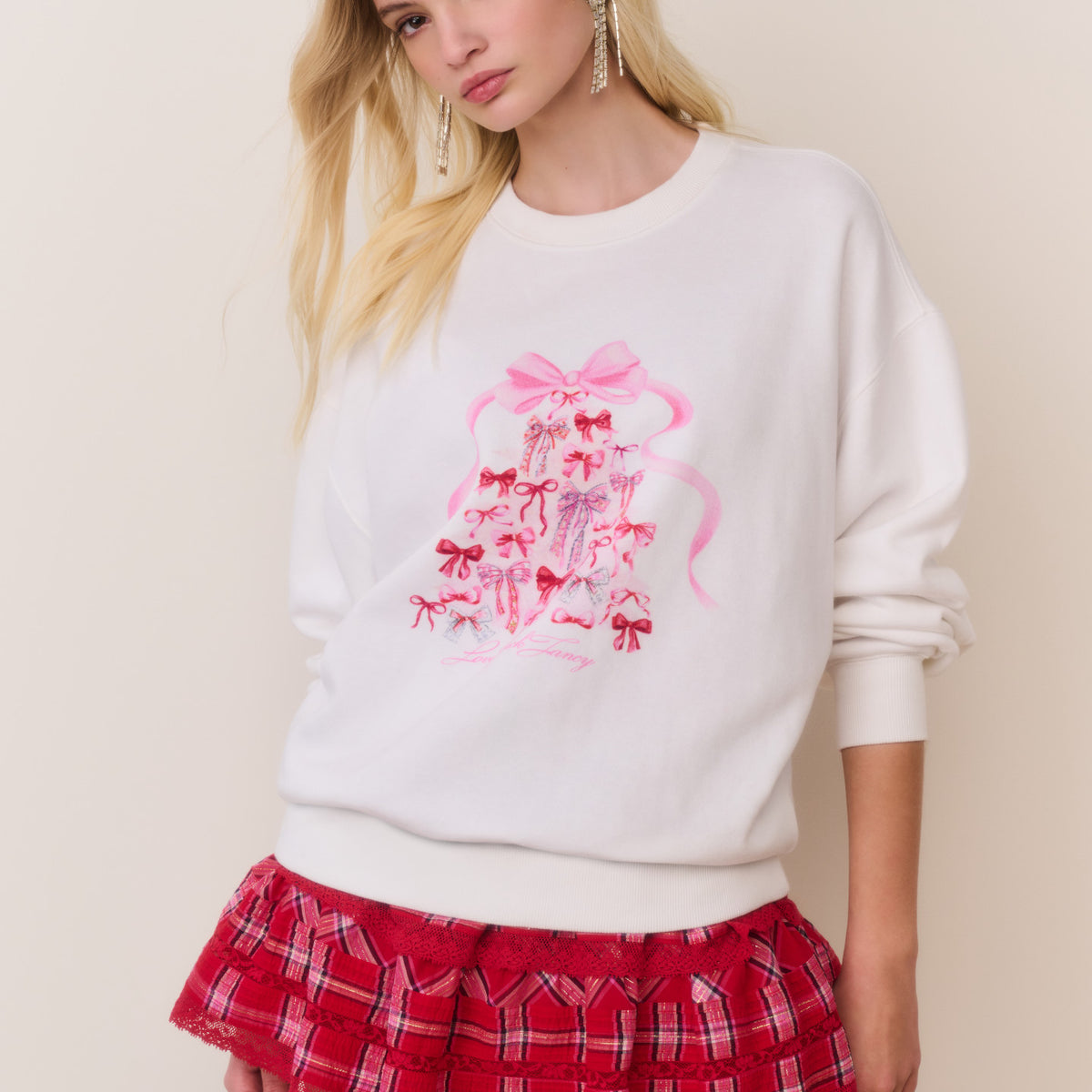 Havenleigh Christmas Bow Fleece Pullover