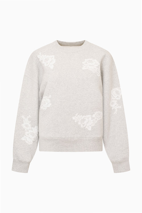 Havenleigh Lace Fleece Sweatshirt