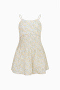 Floral dress on a white background