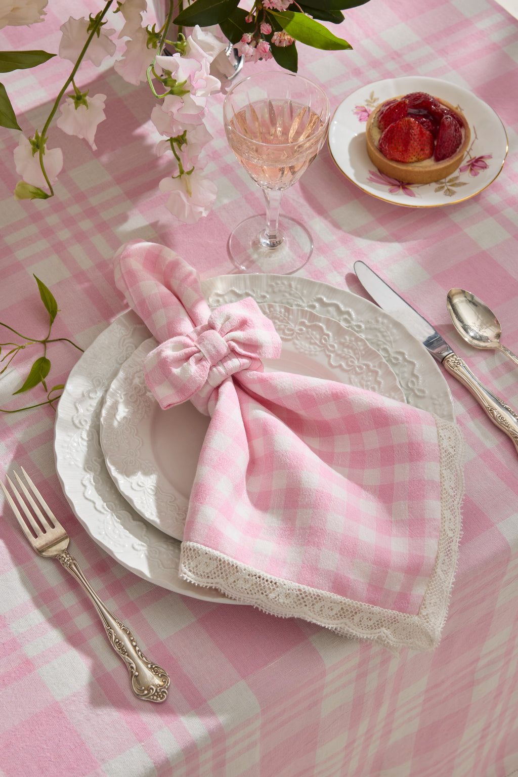 Yarn Dye Gingham Napkins Set 4