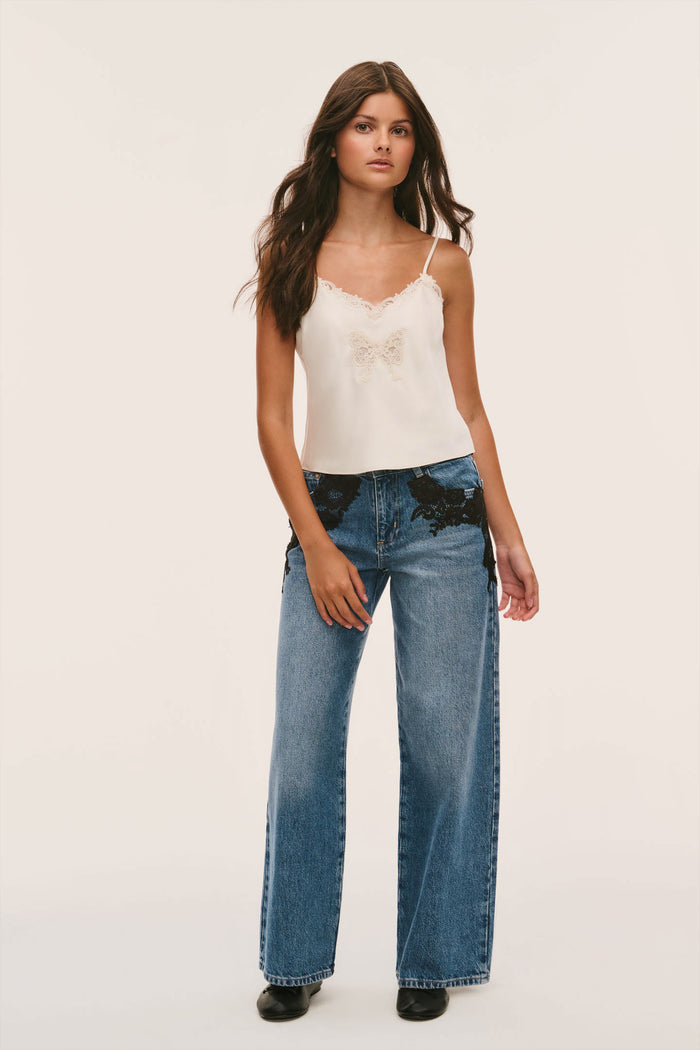 Tween Romelle Lace Appliqué Jeans