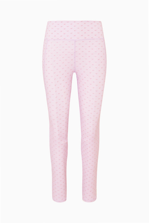 Highland Velvet Flock Bow Leggings