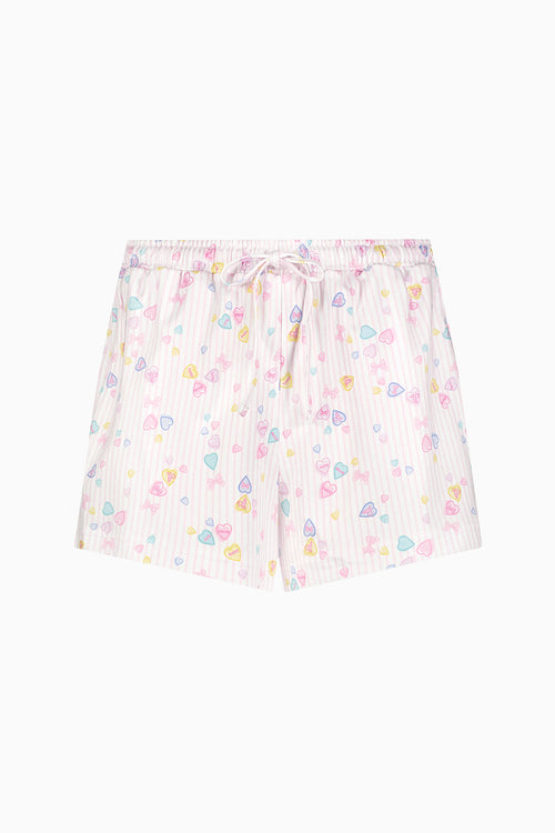 LoveShackFancy x Roller Rabbit Candy Heart Stripe Hunter Pajama