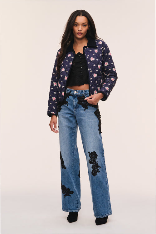 Norinda Floral Quilted Jacket