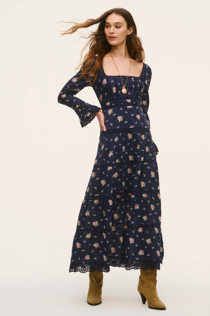 Ivelle Floral Cotton Maxi Dress