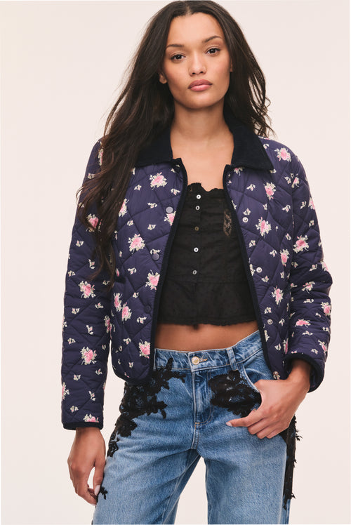 Norinda Floral Quilted Jacket