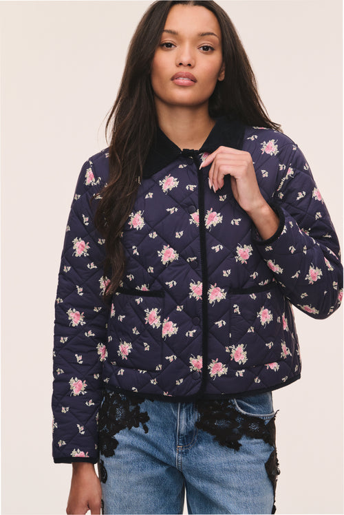 Norinda Floral Quilted Jacket