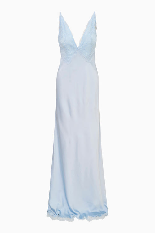 Iridia Satin Maxi Slip Dress