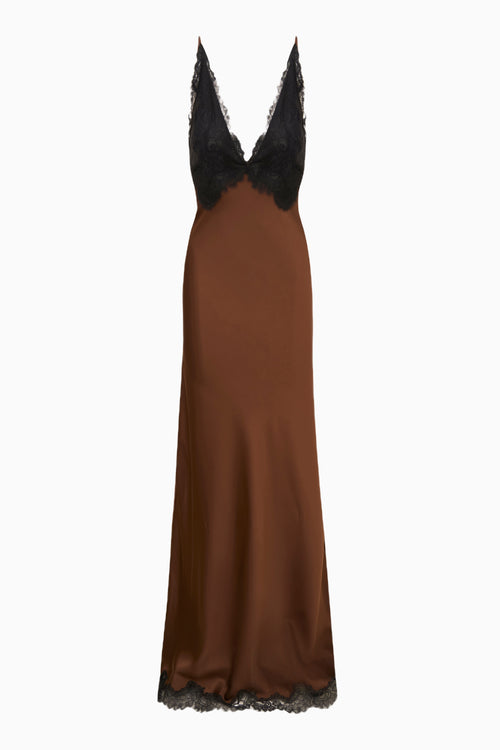 Iridia Satin Maxi Slip Dress