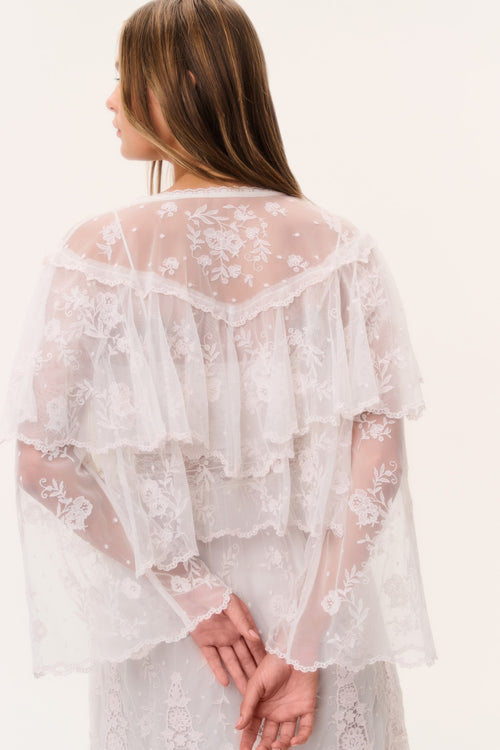 Tourelle Sheer Lace Blouse