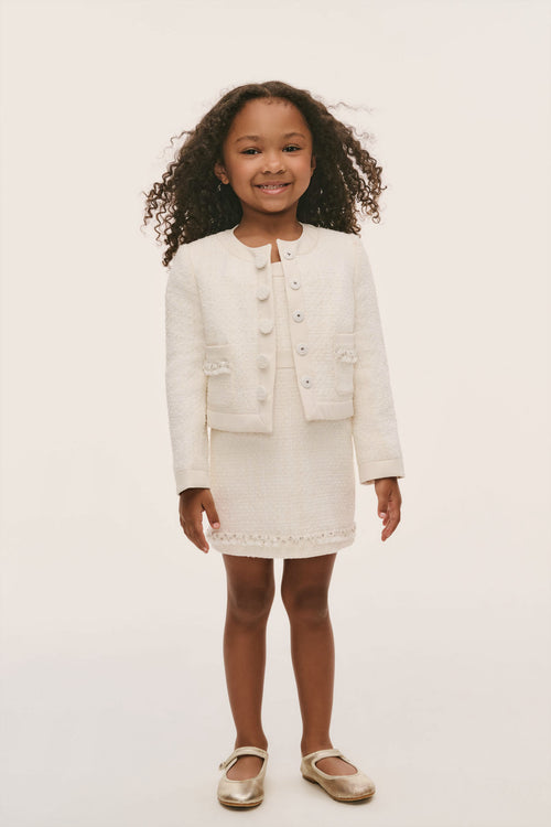 Little Girls Mini Alphie Tweed Jacket